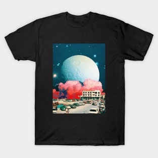 Moon Trip - Space Collage, Retro Futurism, Sci-Fi T-Shirt